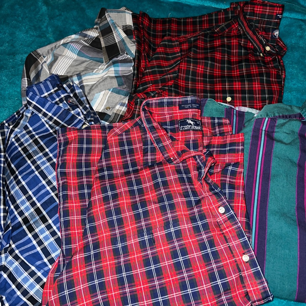 LOT OF  5 MENS SHIRTS.  SIZE 2X